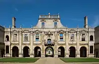 North front from inner courtyard