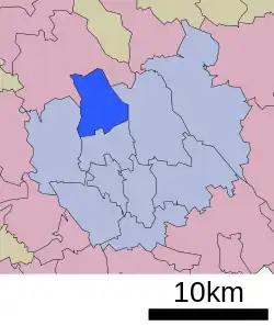 Location of Kita-ku in Saitama