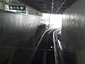 View from within the Knight Center Metromover tunnel