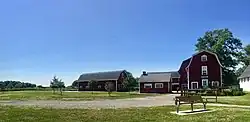 Farm buildings at Knox Farm State Park.