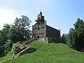 Church of the Visitation of the Blessed Virgin Mary at the top