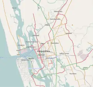 Vyttila is located in Kochi