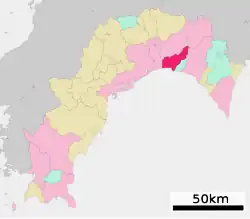 Location of Kōnan