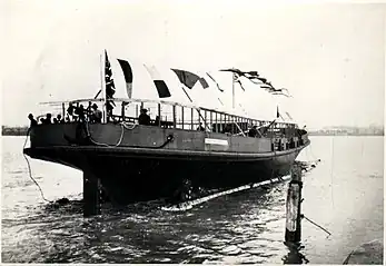 Launch day at Walsh Island Dockyard and Engineering Works, 15 December 1921.