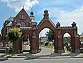 The main gate to the church complex