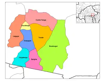 Dourtenga Department location in the province