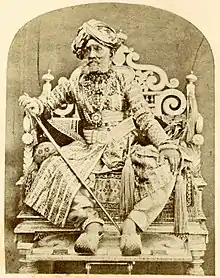 Maharaja Krishnaraja Wadiyar III during his latter years