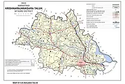 Taluk boundary before creation of Saligrama Taluk