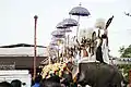 Kudamattam during Pooram - Kuzhur Sree Subramanya Swami Temple