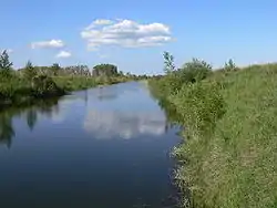 Kulundinsky Irrigation Canal near the selo of Glyaden in Blagoveshchensky District