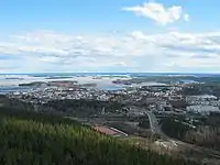 View of central Kuopio from the tower, 2003