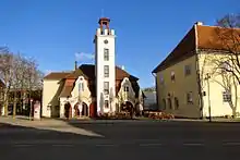 Historic buildings near the center of Kuressaare