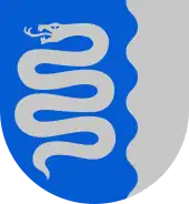 Image 6A common adder in the coat of arms of the Kyyjärvi municipality (from Snake)