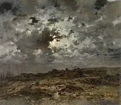 Le passage de Lanriec à Concarneau, effet de lune, 1878, Musée des Beaux-Arts de Rouen