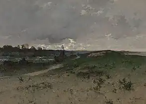 Paysage dans les environs de Saint-Jean-le-Thomas (Normandie), 1885, Museum of Fine Arts Ghent