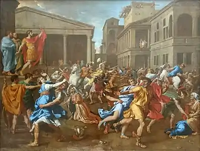 Nicolas Poussin, The Rape of the Sabine Women, 1637–38, Louvre, Paris