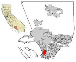 Location of Torrance in the County of Los Angeles