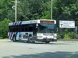 LRTA route 3 bus at North Billerica station in 2015