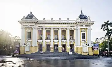 Hanoi Opera House, modelled on the Palais Garnier in Paris