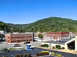 Buildings along Central Avenue (U.S. Route 25W)