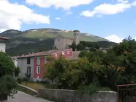 The church and surroundings of La Motte-Chalancon