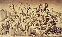 copy of lost painting that had been by Michelangelo