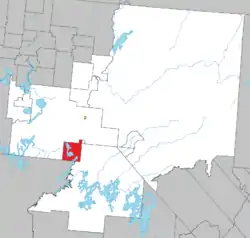 Location within La Vallée-de-l'Or RCM