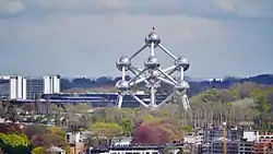 The Atomium on the Heysel/Heizel Plateau in Laeken