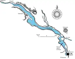 Bathymetric map