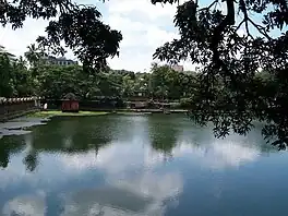 View of Vadakkechira pond