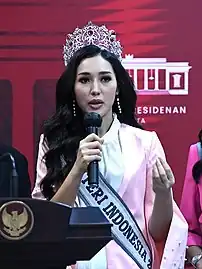 Suardana speaks as the 2022 G20 Ambassador at the Merdeka Palace, Jakarta on 30 May 2022.