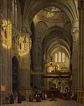 Interior of the cathedral in Burgos, 1851, collection Rijksmuseum Twenthe