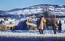 The last passenger train leaving the station, 5 January 1959