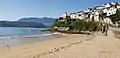 A view of the town down from the beach