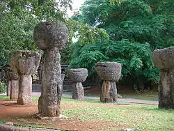 Haligi pillars from the Latte period of Guam, these served as supports for raised buildings