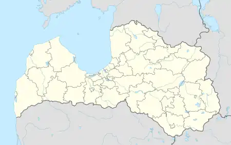 Dzelzāmurs is located in Latvia