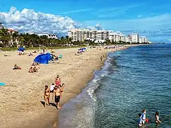 The beach is the main visitor attraction of Lauderdale-by-the-Sea