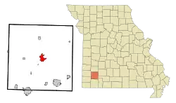 Location of Mount Vernon, Missouri