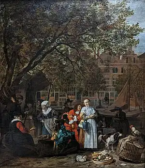 The Vegetable Market in Amsterdam, c. 1660–1