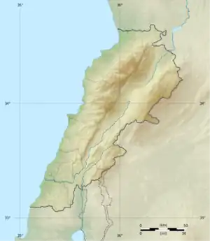 1956 Chim earthquake is located in Lebanon