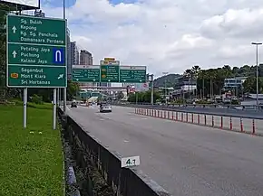 Lebuhraya Damansara-Puchong leading to Penchala Interchange at Mutiara Damansara 20231112 105154.jpg