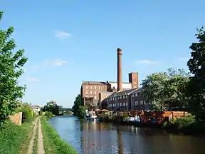 Ainscough Flour Mill on the Leeds and Liverpool Canal