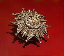 Second Empire Grand Cross star in diamonds