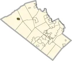 Location of New Tripoli in Lehigh County, Pennsylvania