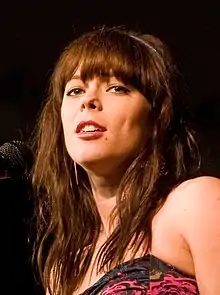 Lenka performing at Bumbershoot festival in Seattle, 2009