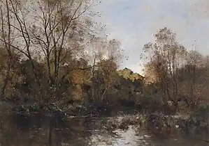 Étang forestier, n.d., private collection