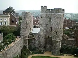 Barbican to Lewes Castle and Walls to South