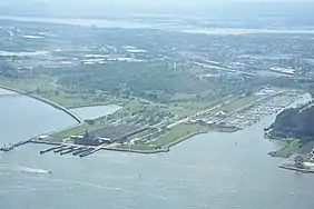 The park as seen from One World Trade Center in June 2015