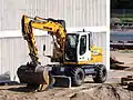 Liebherr 314 wheeled excavator.