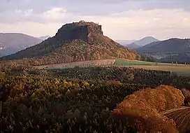 Lilienstein at dusk